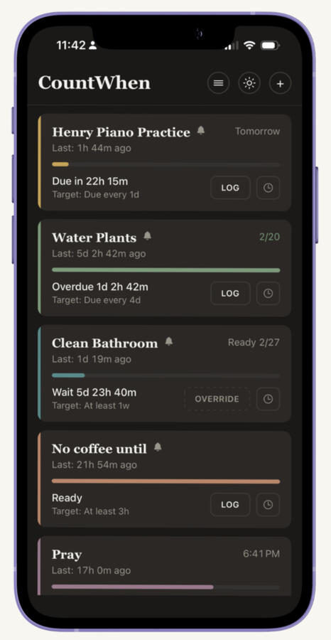 Track the time between simply